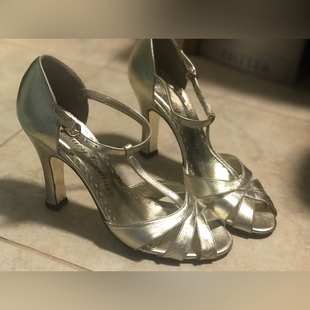 Juicy Couture Chase Gold High Heels